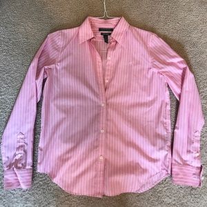 Ralph Lauren Pink Striped Button-Down Shirt
